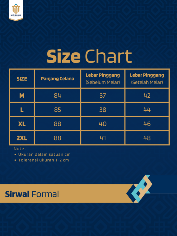 celana sirwal formal zulham